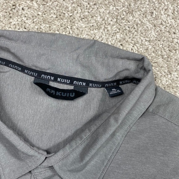 KUIU Mens XL Gray Short Sleeve Performance Button Down Tactical Shirt Outdoor - Picture 4 of 8